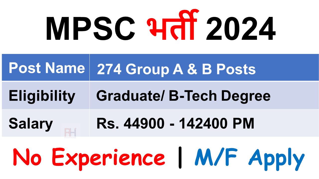 MPSC Recruitment 2024