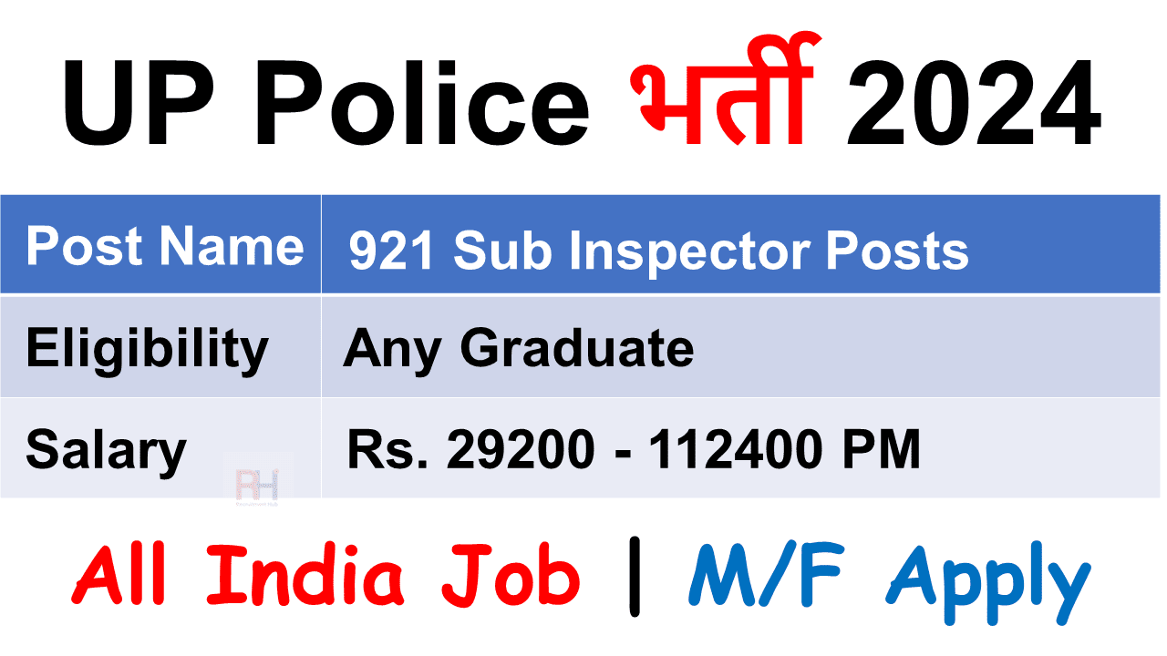 UP Police SI Recruitment 2024