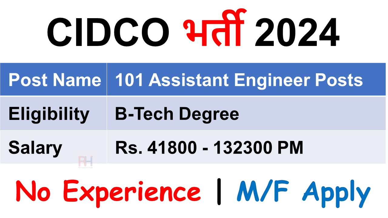 CIDCO Recruitment 2024