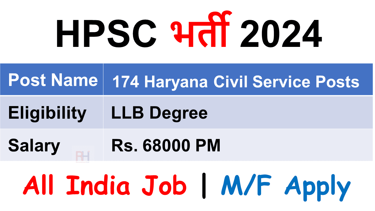 HPSC HCS Recruitment 2024