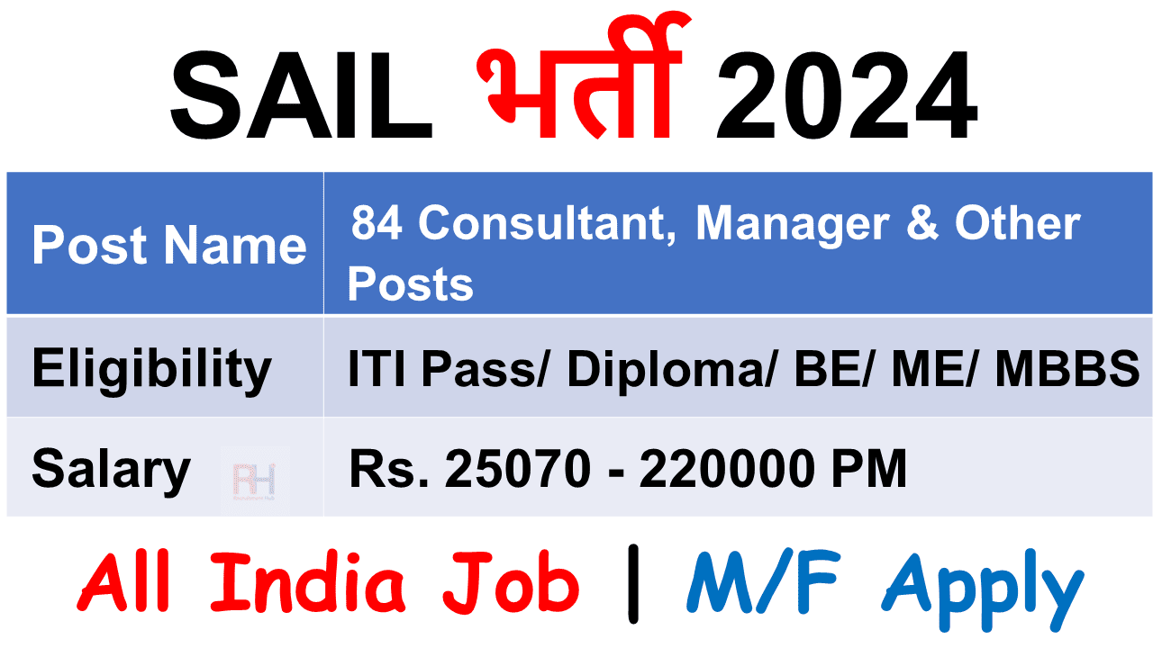 SAIL Recruitment 2024