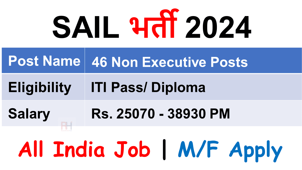 SAIL Recruitment 2024