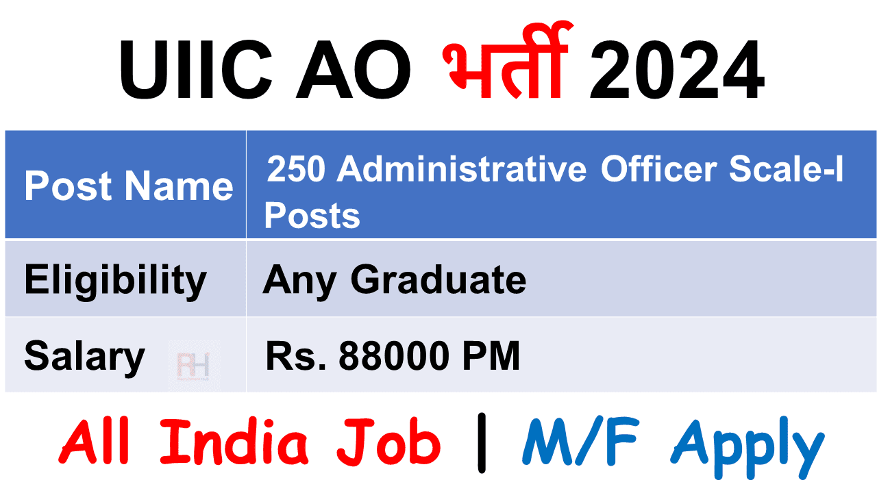 UIIC AO Recruitment 2024