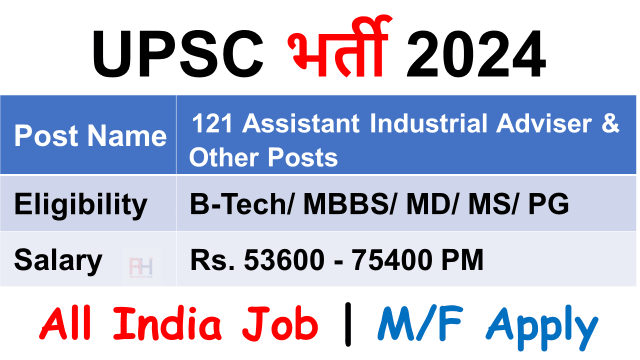 UPSC Recruitment 2024