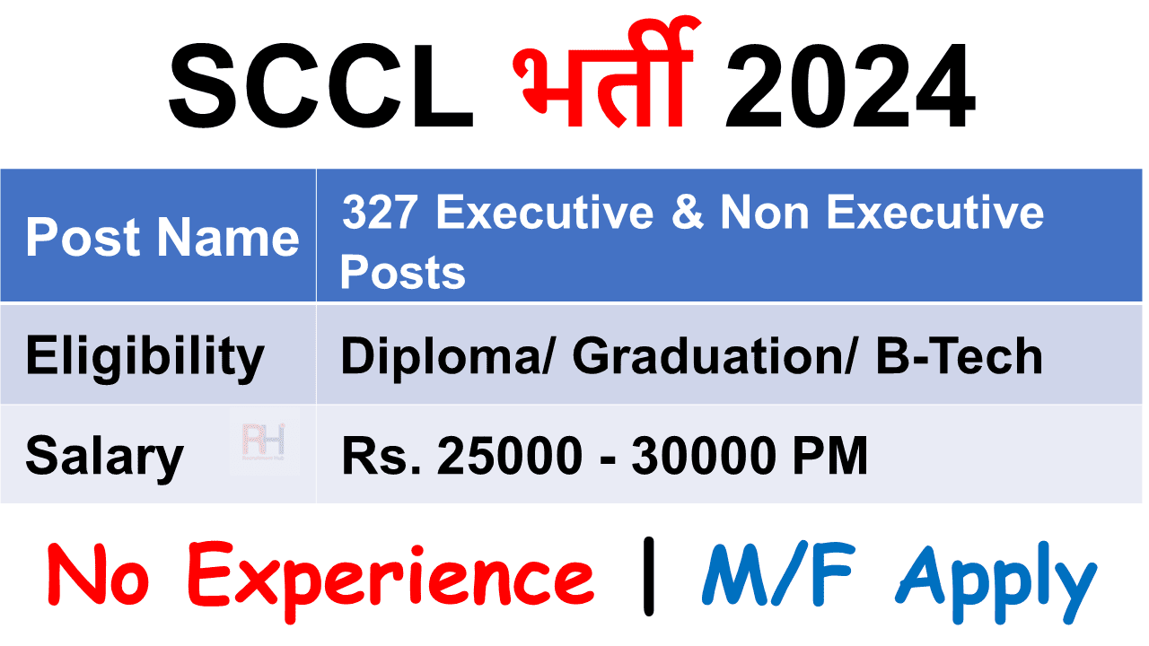 SCCL Trainee Recruitment 2024