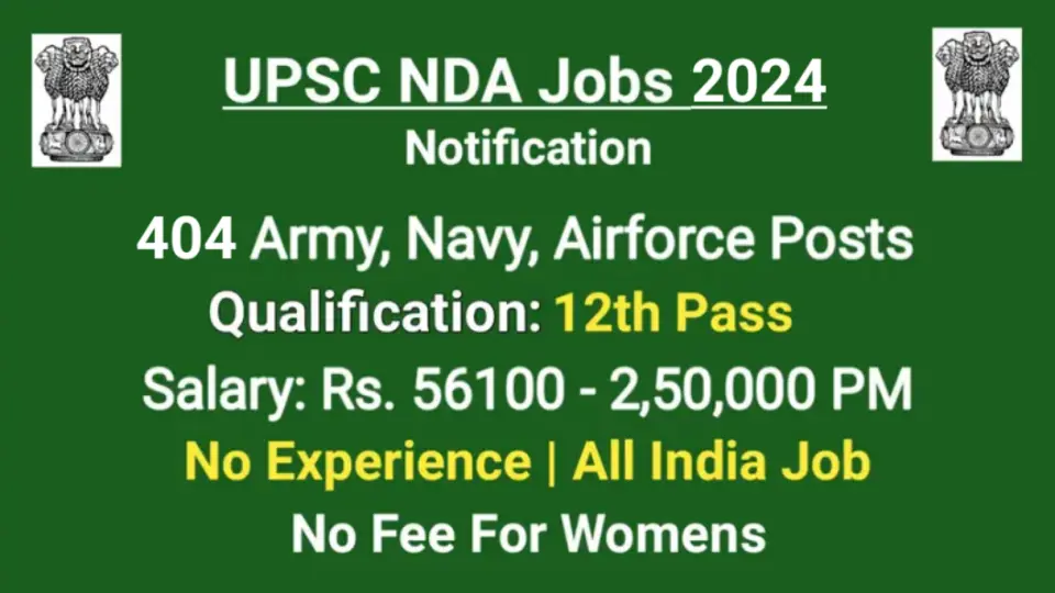UPSC NDA 2 Notification 2024