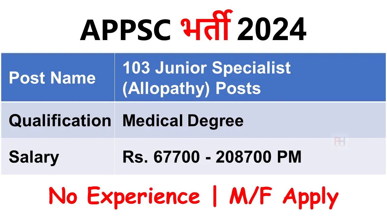 Arunachal Pradesh PSC Recruitment 2024