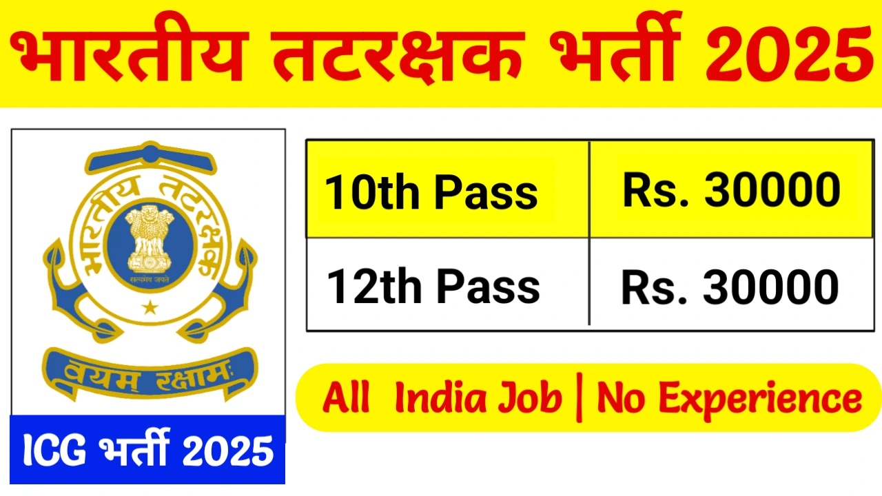 Indian Coast Guard Recruitment 2025
