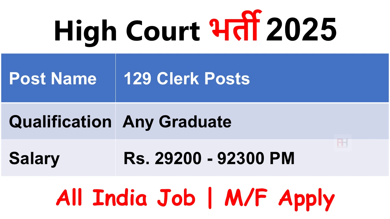 BHC Clerk Recruitment 2025