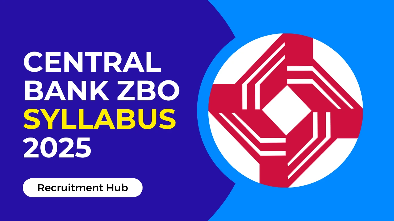 Central Bank of India ZBO Syllabus 2025